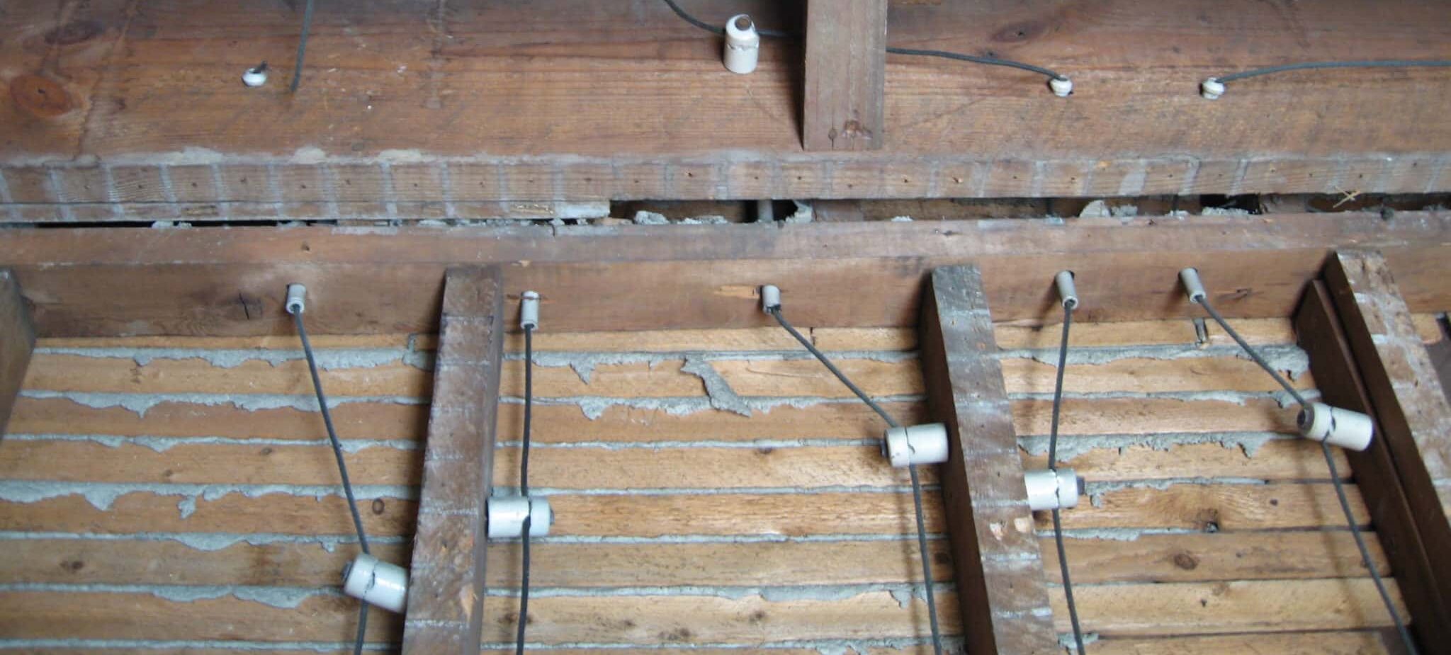 old knob and tube wiring that needs to be removed