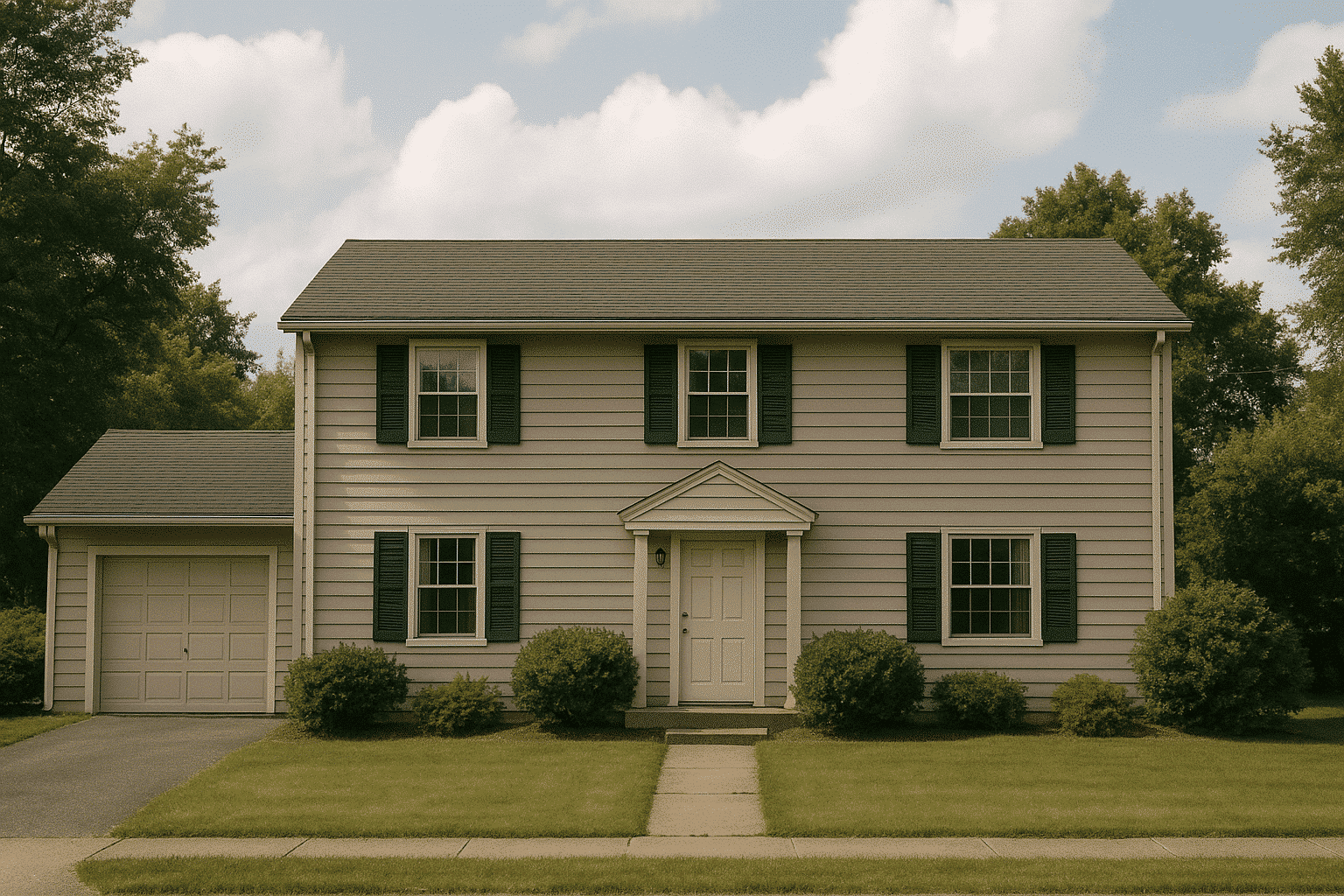 older new england style residential home in newton, ma