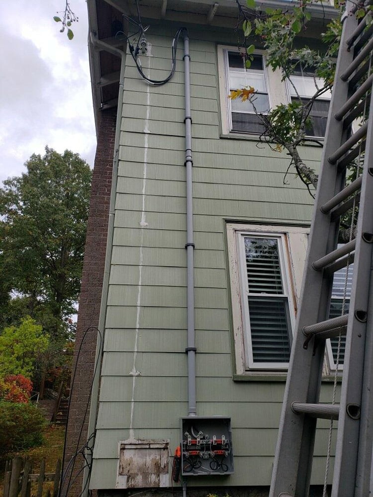 wiring outside a home
